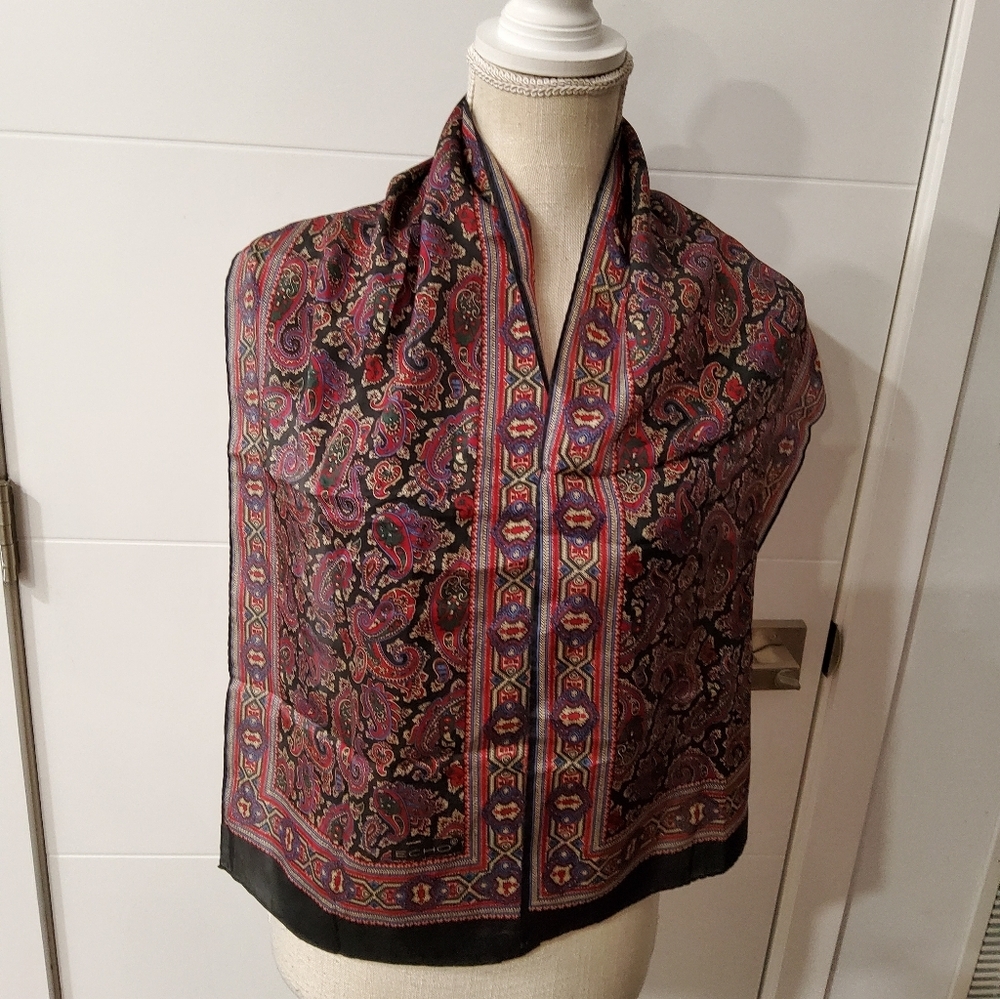 ECHO Silk Paisley Scarf